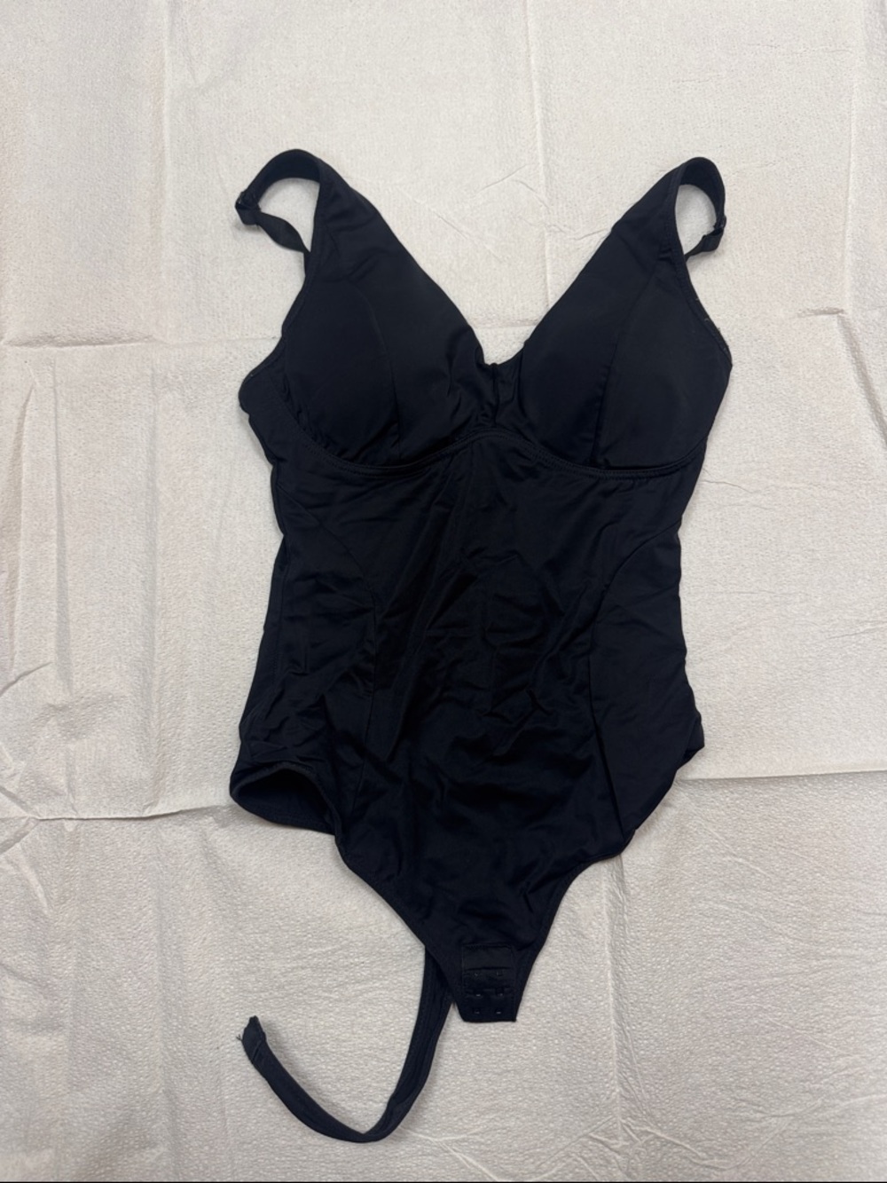 Black One-Piece Shapewear Bodysuit